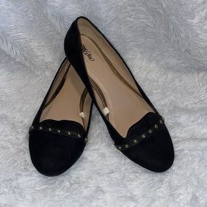 Black studded flats!